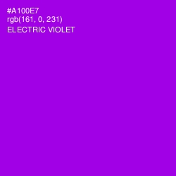 #A100E7 - Electric Violet Color Image